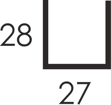 Профиль потолочный ППН 28*27 (3 000, 0,65, оцинкованный) в Иркутске