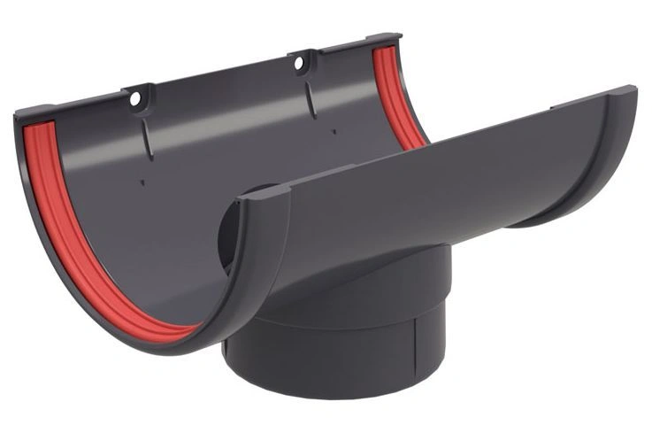 Воронка желоба ПВХ Grand Line (графит) 120/87 мм.