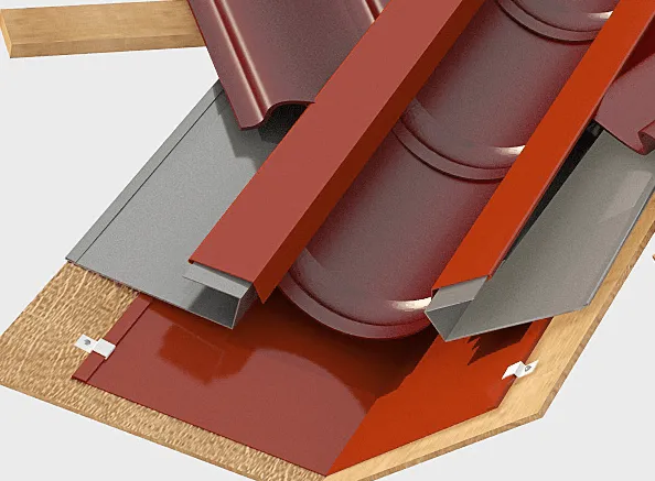 Ендова полукруглая 220 x 90 ДАМИР (0,45/7024 графит МАТ) в Иркутске