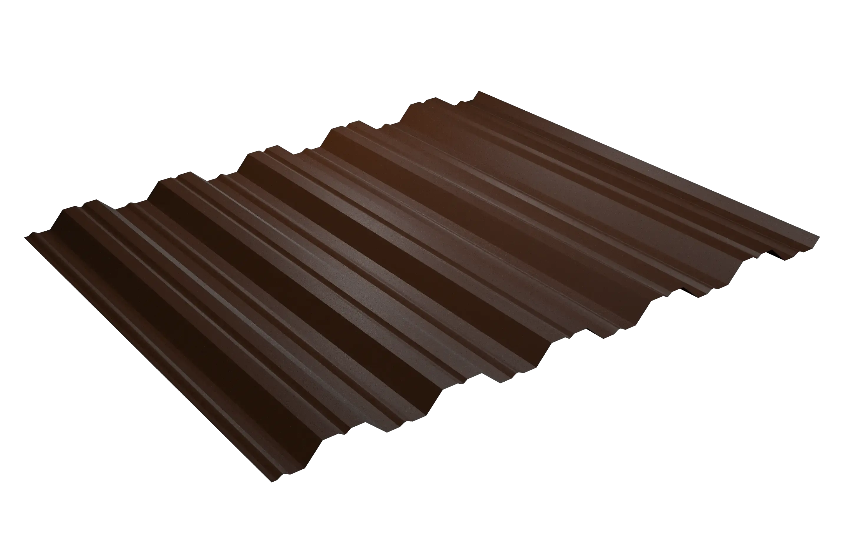 Профнастил НС-35 1070 (1000) ПА, ПХ, ПЮС, ПИ, ПАнг (0,45/8017 шоколад МАТ)